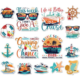 Wxiben cruise door magnet with retro 2026 sunset design for nautical cabin decor