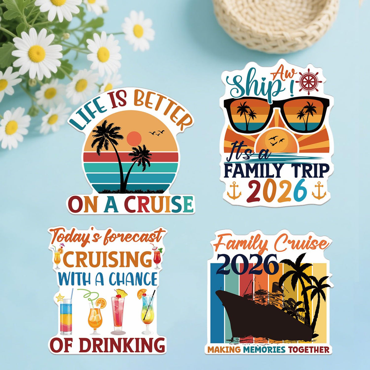 Wxiben cruise ship door decor magnets stand out on fridges or doors