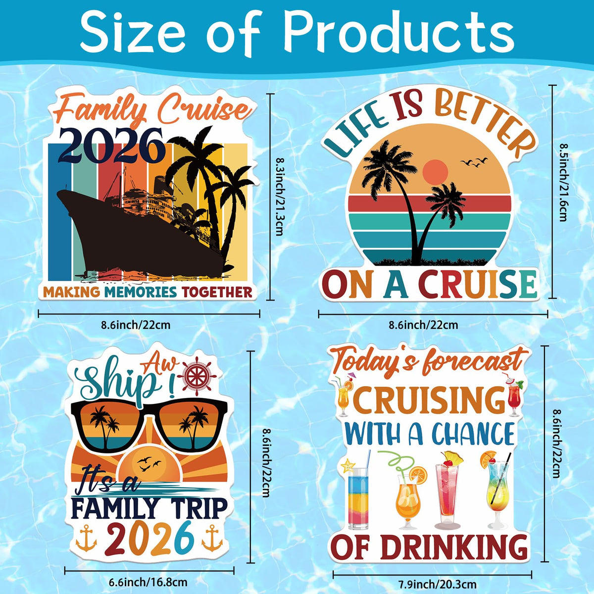 Wxiben retro-family cruise theme magnet adds playful vibes to ship interiors