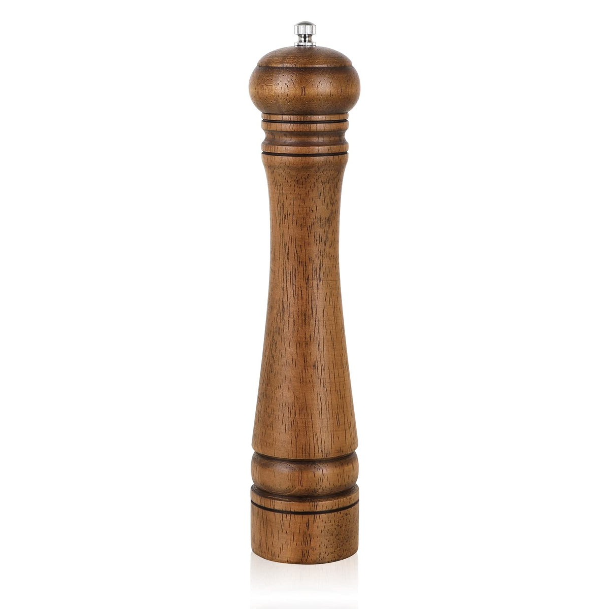 XWXO wooden pepper grinder with ceramic rotor for precise grinds