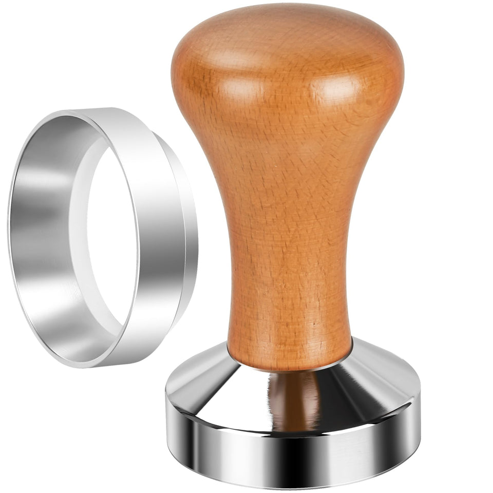WYLOSUA 51mm espresso tamper base promotes even puck compression for consistency