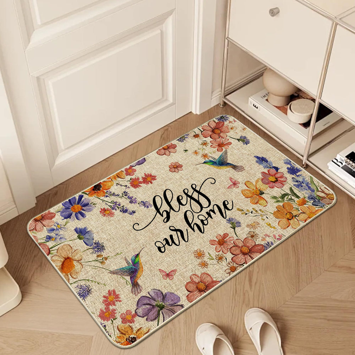 Large 17x47 inch mat provides generous coverage in entryways and kitchens