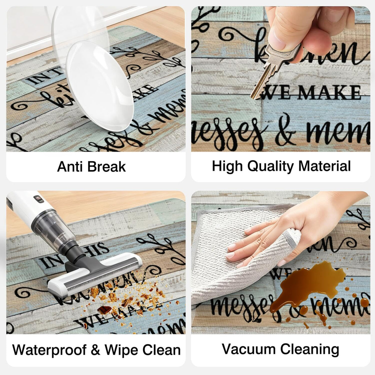 Wyoansfhd anti-fatigue kitchen mat supports long cooking sessions.