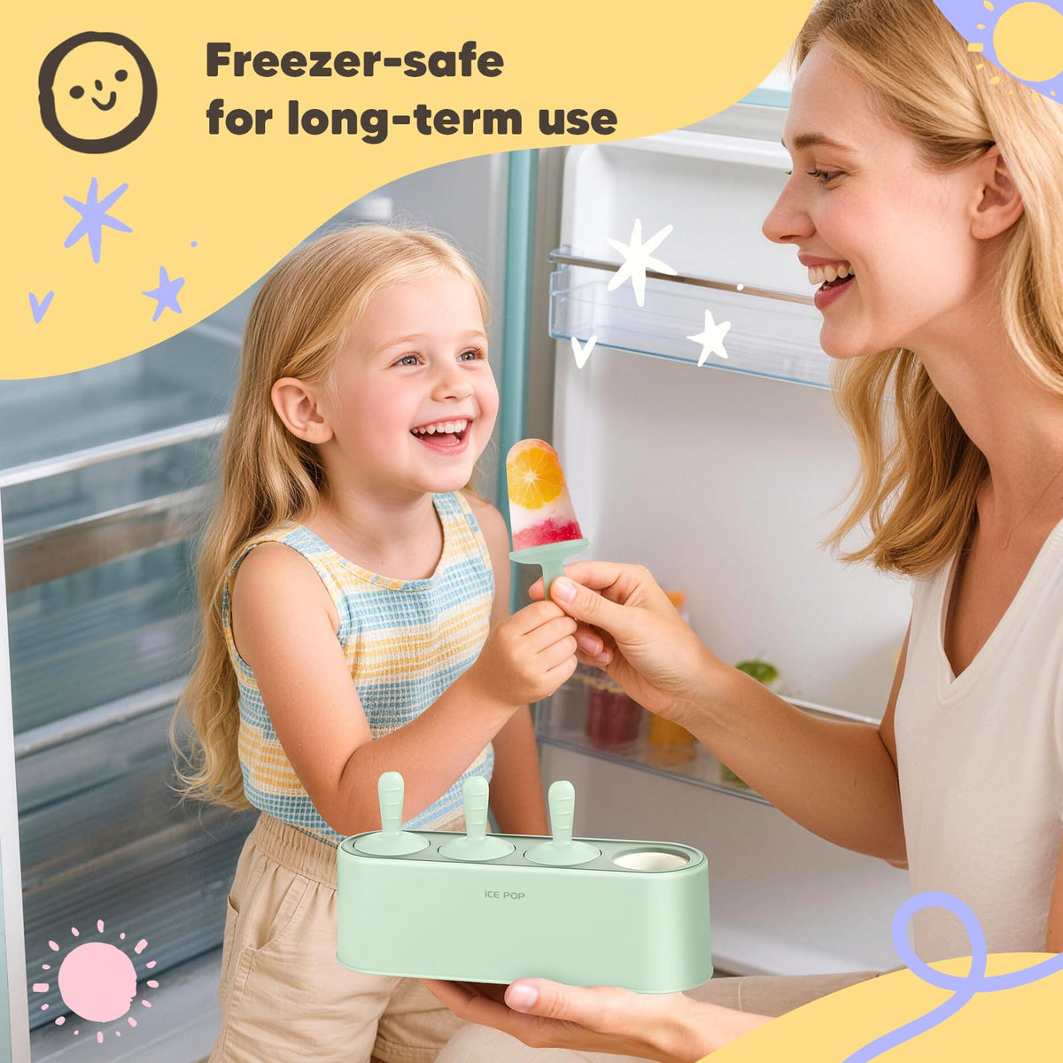 WYOK 60 ml capacity per popsicle for compact frozen snacks