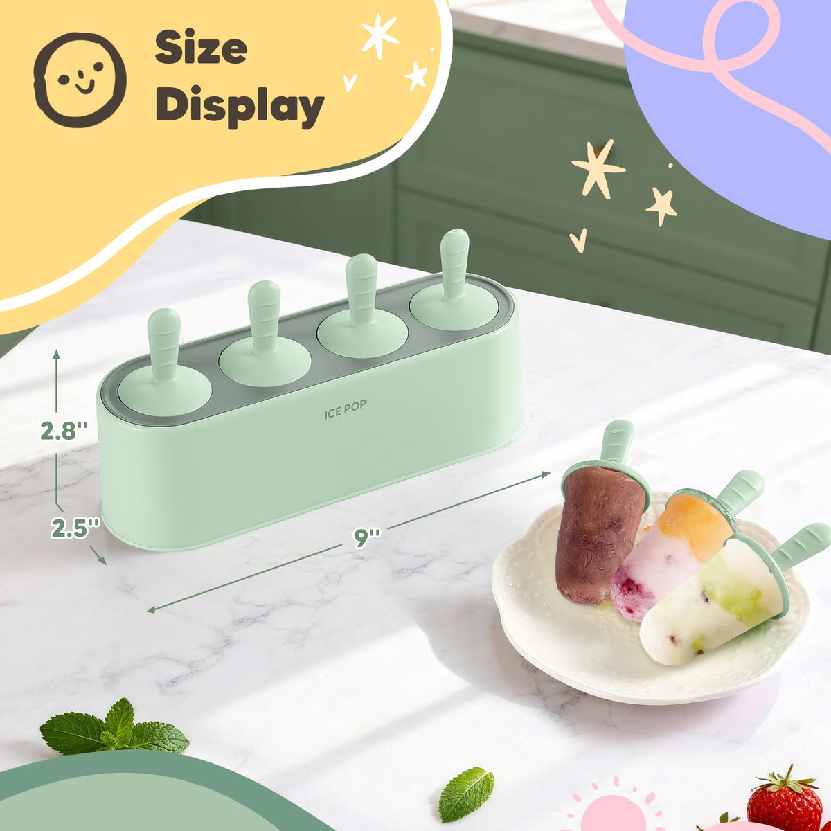 WYOK dishwasher-safe popsicle mold for simple cleanup