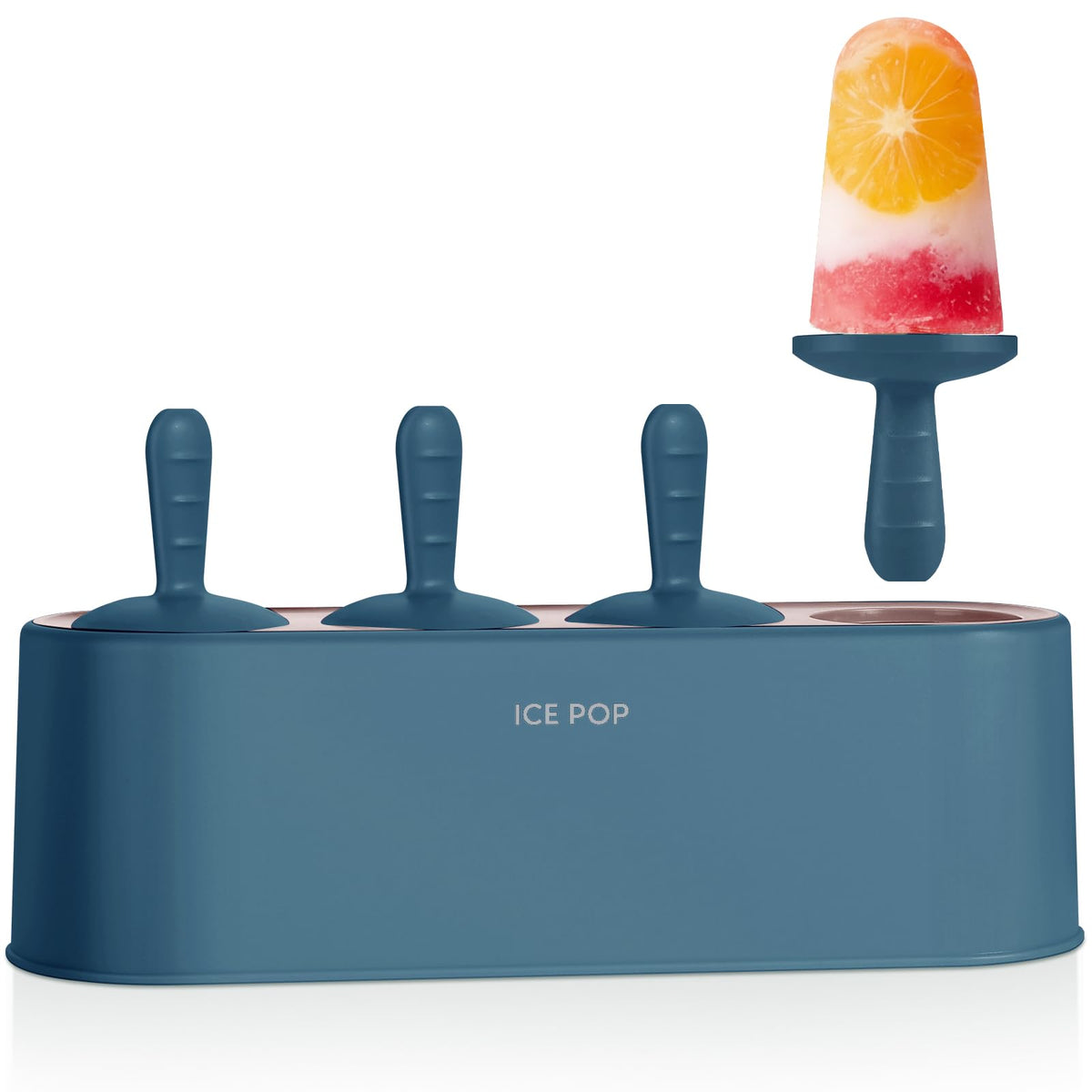 WYOK popsicle mold set blue nonstick release for easy pops.
