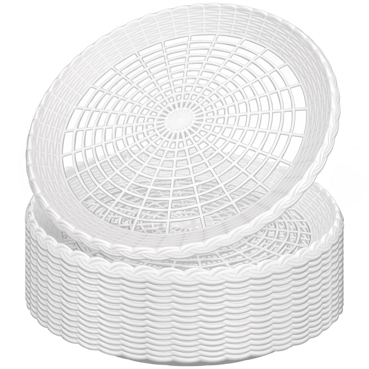 WYOMER 15 pack plate holders with hollow rattan weave for durability and reuse.