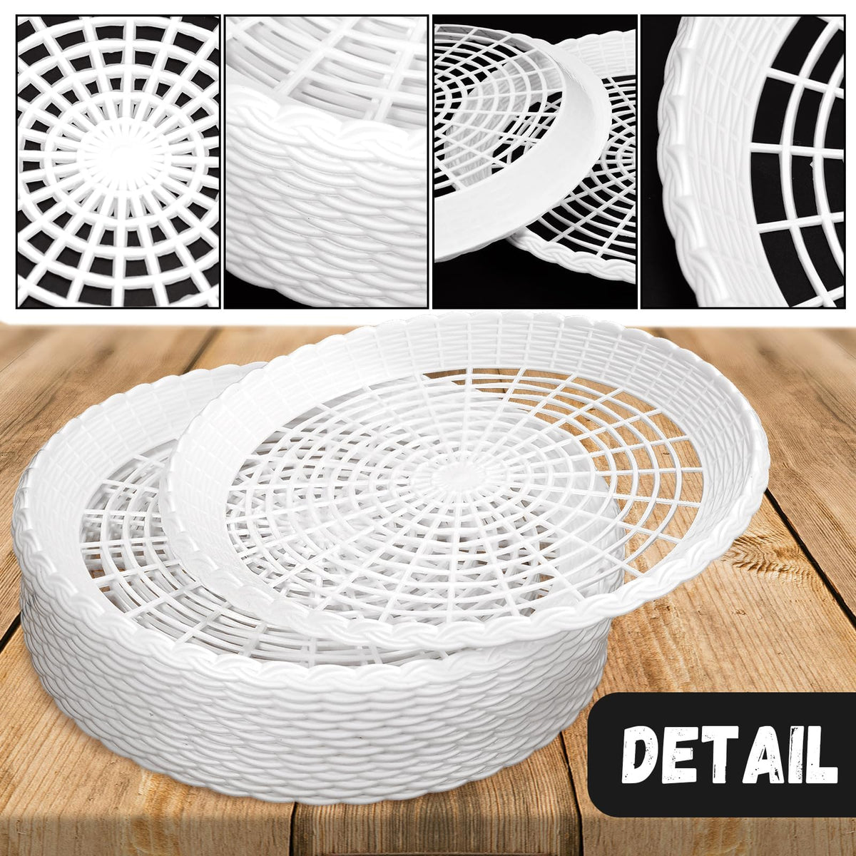 WYOMER durable reusable plate holders for reliable serving.