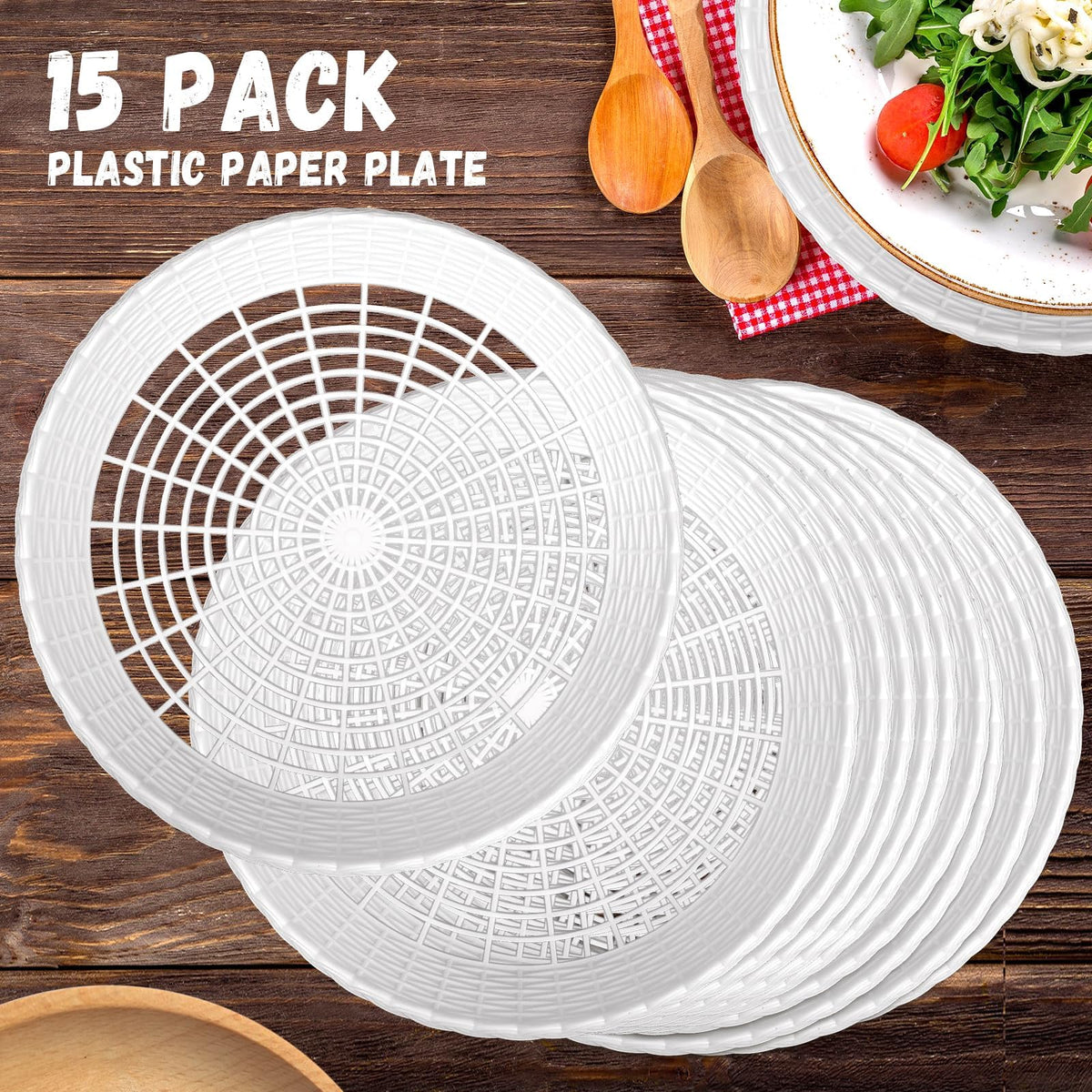 WYOMER plate holders ideal for outdoor parties and picnics.