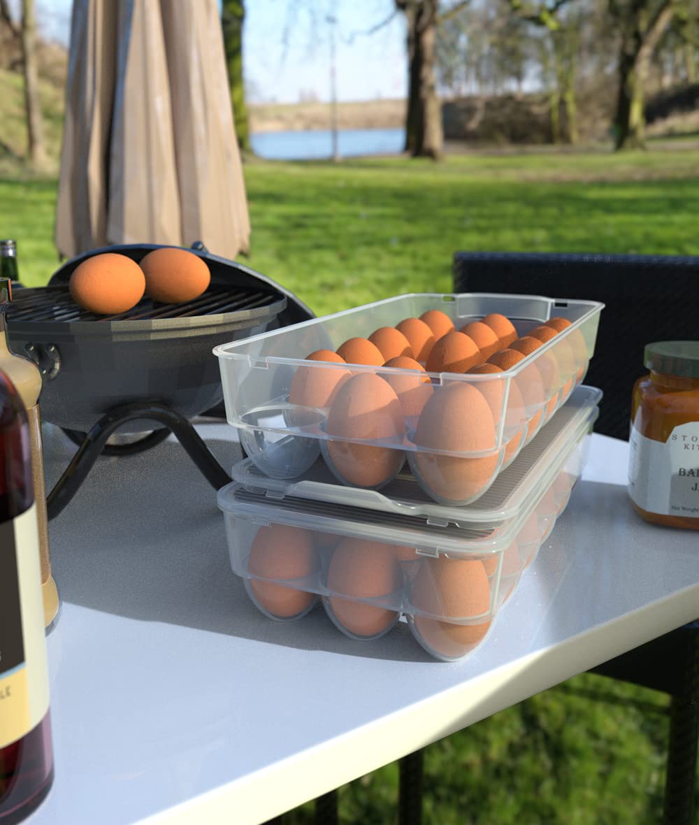 WYT stackable egg trays save space and streamline kitchen storage.