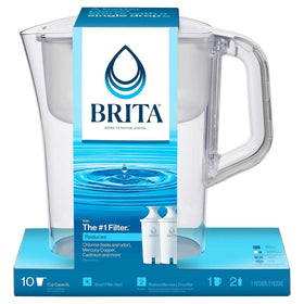 WZCICHEN Brita pitcher with fridge-friendly design fits in door shelves