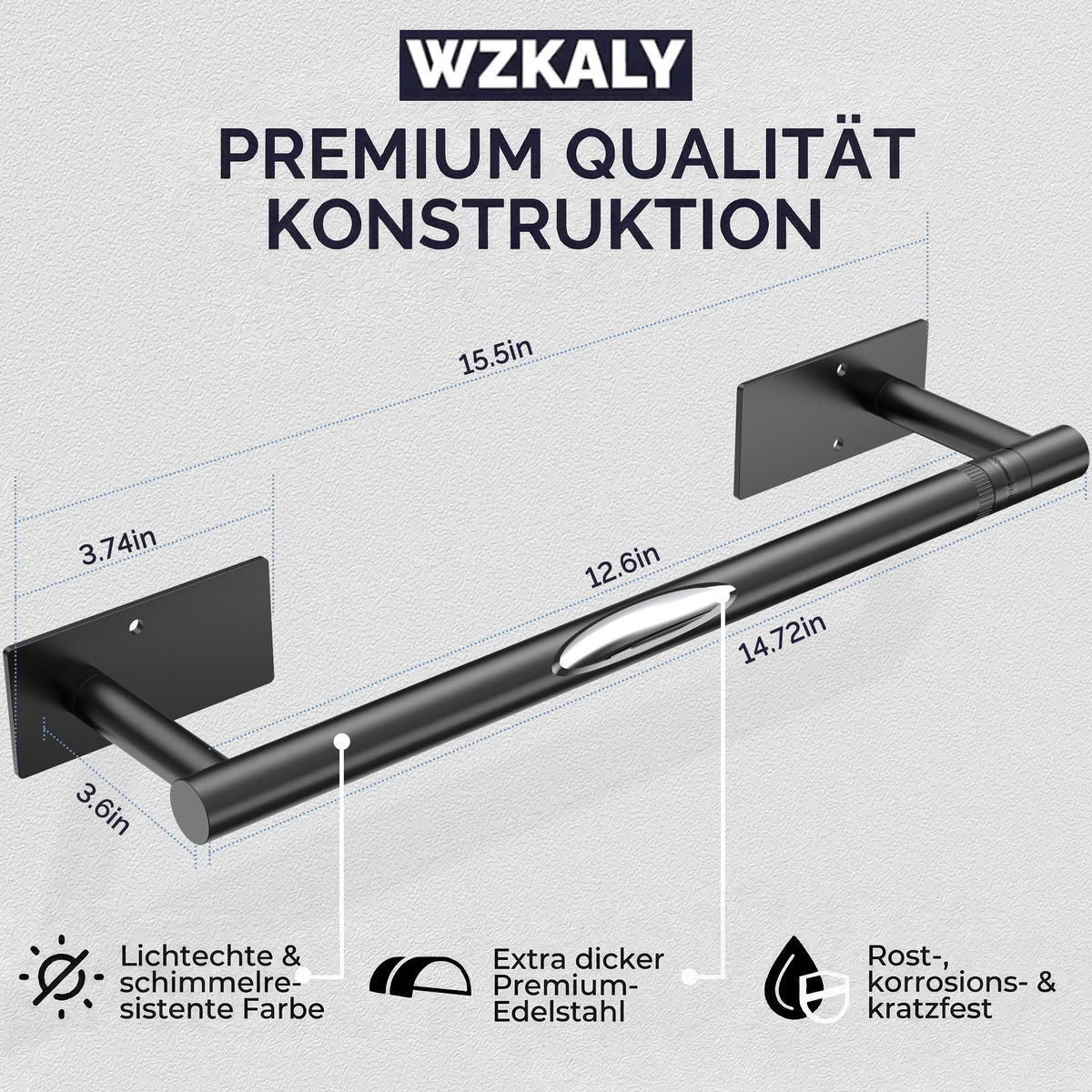 WZKALY wall-mounted installation kit for secure mounting.