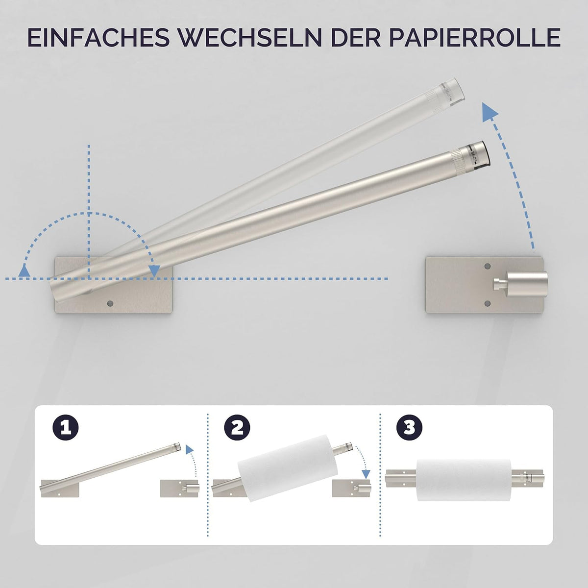 WZKALY self-adhesive wall mount kit enables quick installation.