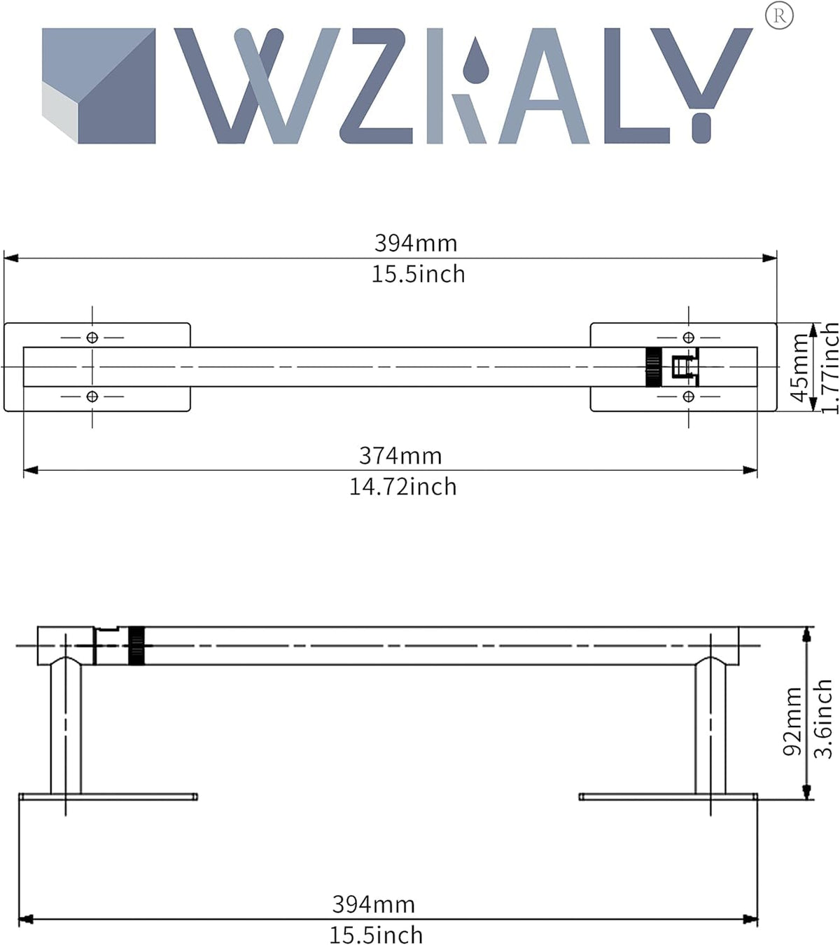 WZKALY silver finish fits kitchen, bathroom, laundry in style.