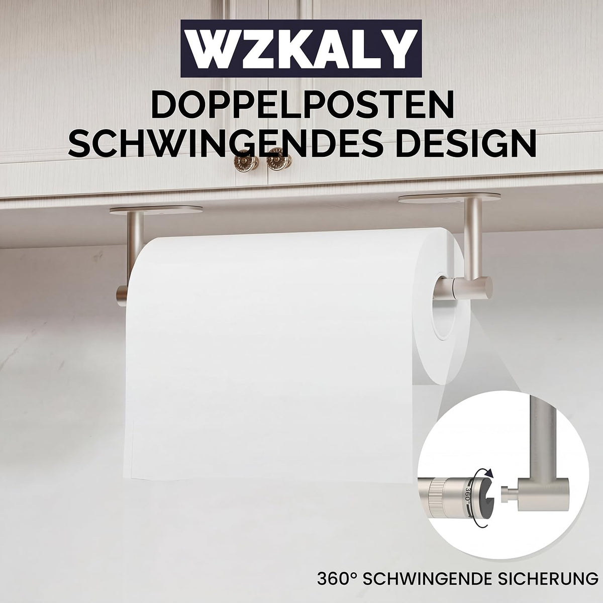 WZKALY SUS304 stainless steel towel holder resists humidity