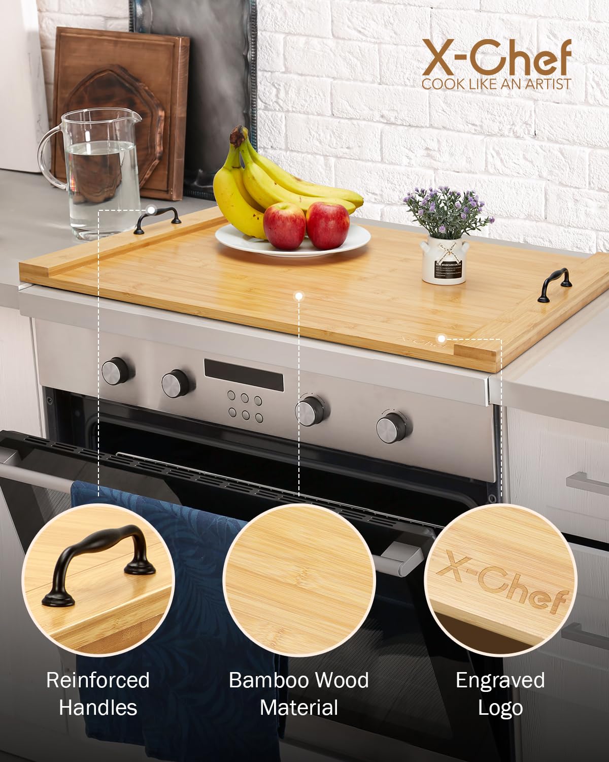 X-Chef stove cover is ideal for RVs and camping to maximize space