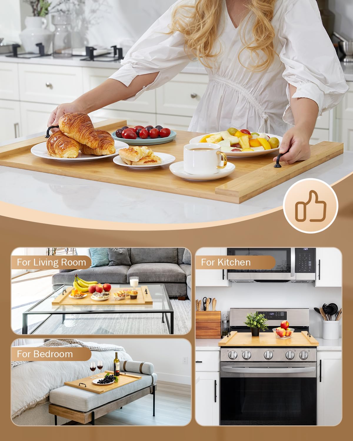 X-Chef stove cover used as counter extension, creating extra workspace in small kitchens