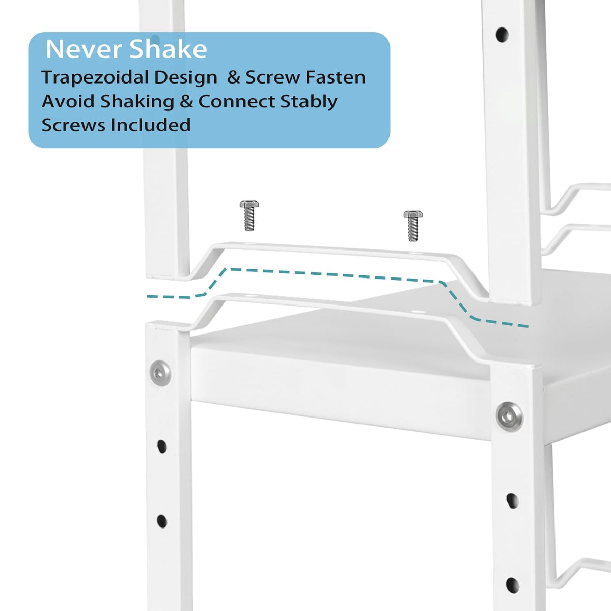 X-cosrack 22 lbs capacity per shelf helps manage heavy dishes safely.