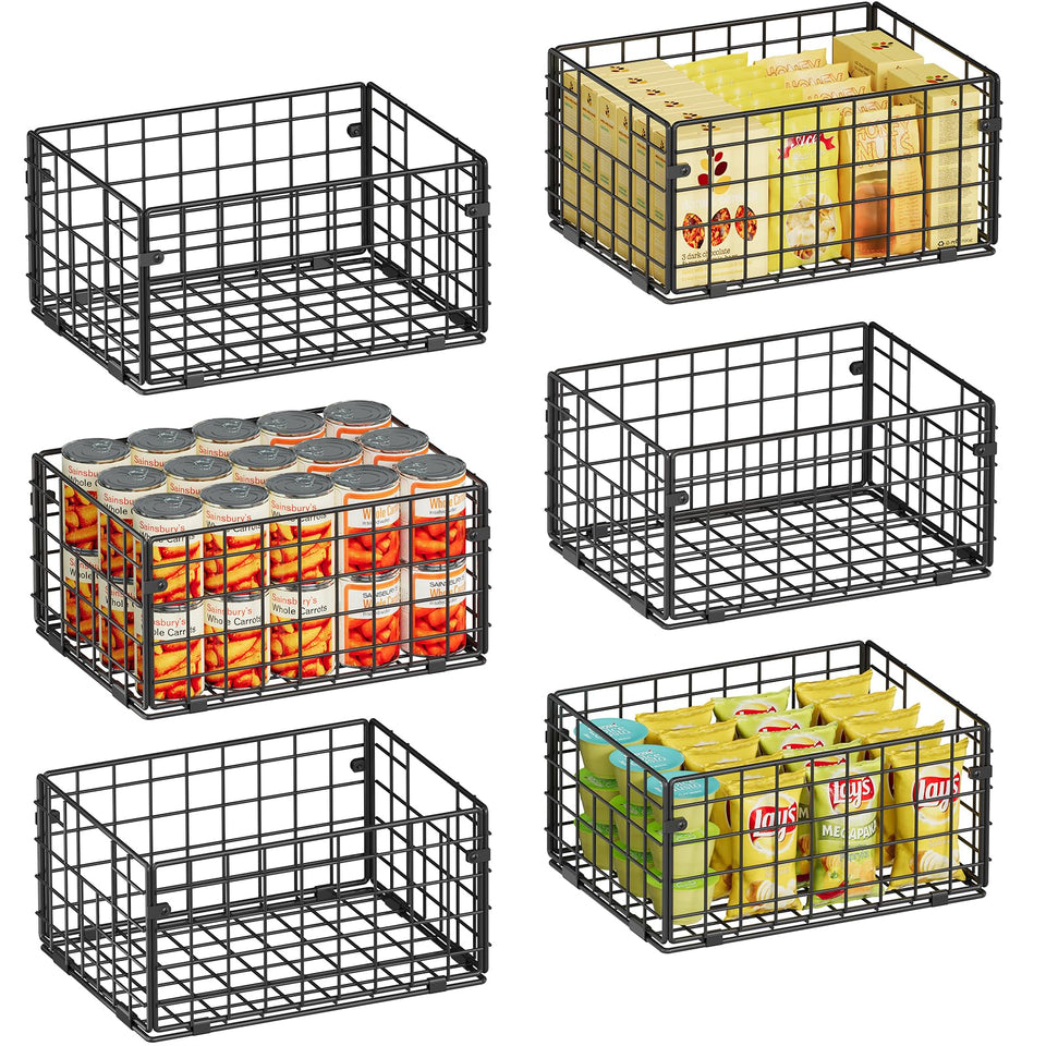 X-cosrack six-pack front view shows open baskets for quick item checks.