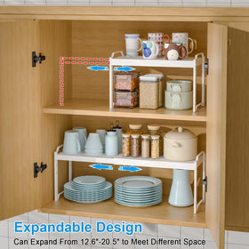 X-cosrack adjustable height rack for fitting tall items like bottles and jars.