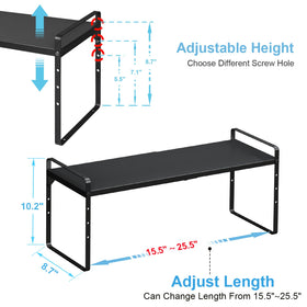 X-cosrack adjustable height shelves enabling flexible spacing