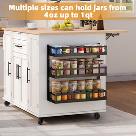 X-cosrack adjustable-height design for tall bottles.