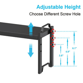 X-cosrack adjustable-length shelf extends from 12.5 to 20.5 inches for flexible fit