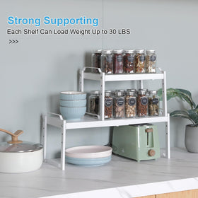 X-cosrack adjustable length and height fit most shelves