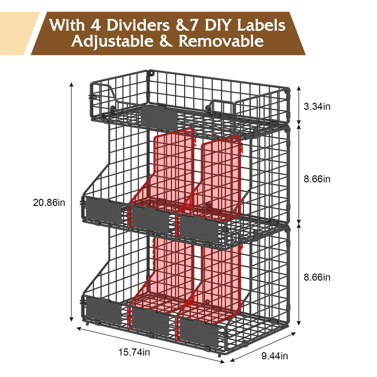 X-cosrack carbon steel frame stays durable and rust-free even when full.