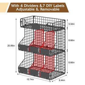 X-cosrack carbon steel frame stays durable and rust-free even when full.