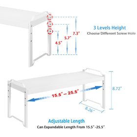 X-cosrack countertop cabinet organizer stackable design saves vertical space