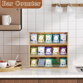 Durable bamboo with clear acrylic divider supports long-term use