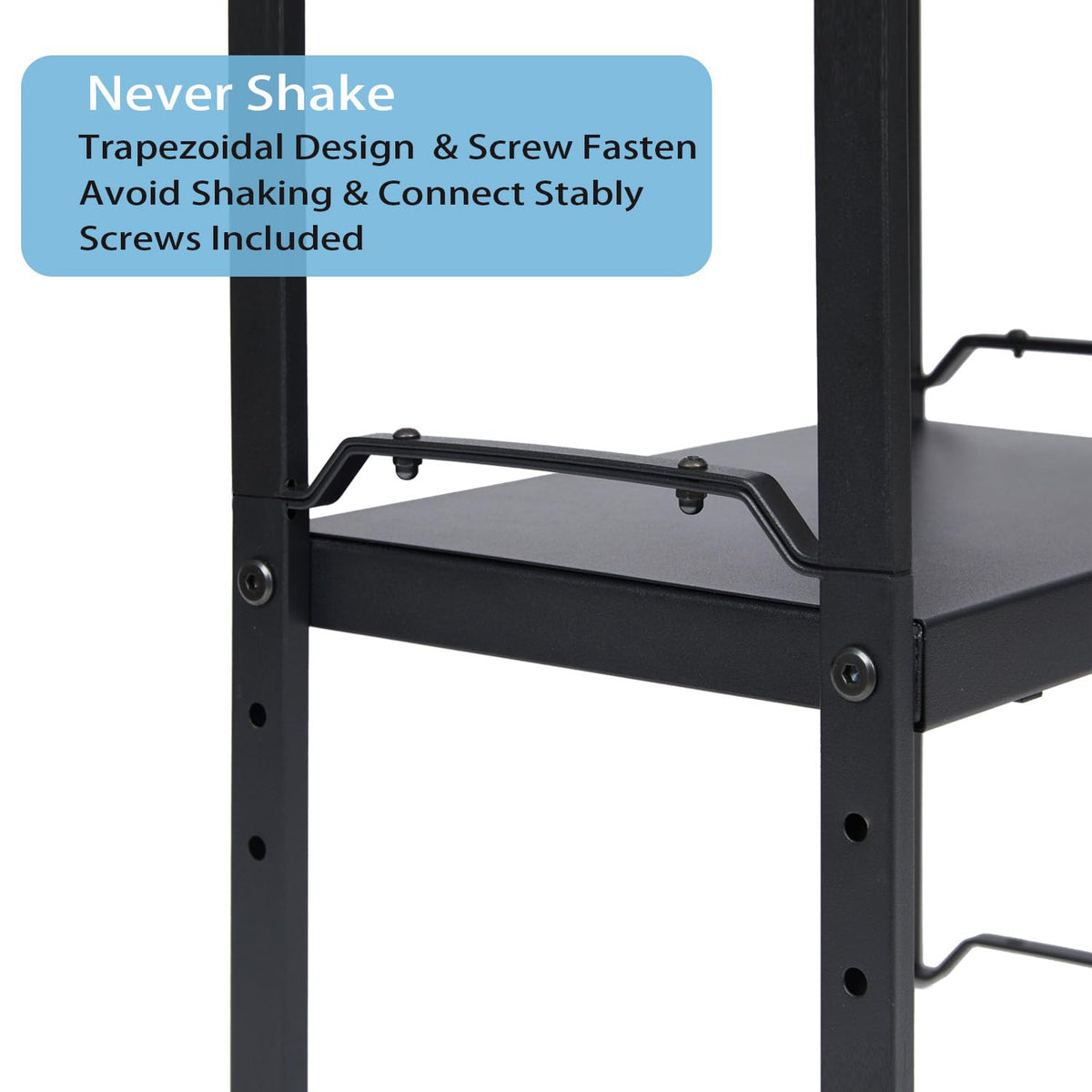 X-cosrack kitchen-countertop storage shelves keep countertops tidy and items accessible.