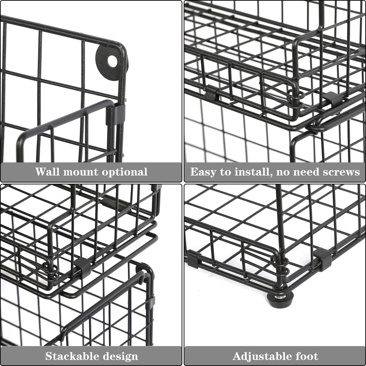 X-cosrack kitchen pantry storage for decluttering counters and shelves.