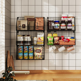 X-cosrack office breakroom storage unit keeping snacks and supplies organized.