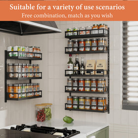 X-cosrack separable five-tier configuration for walls or cabinets.