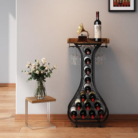 X-cosrack side glass hooks hold four wine glasses securely within easy reach