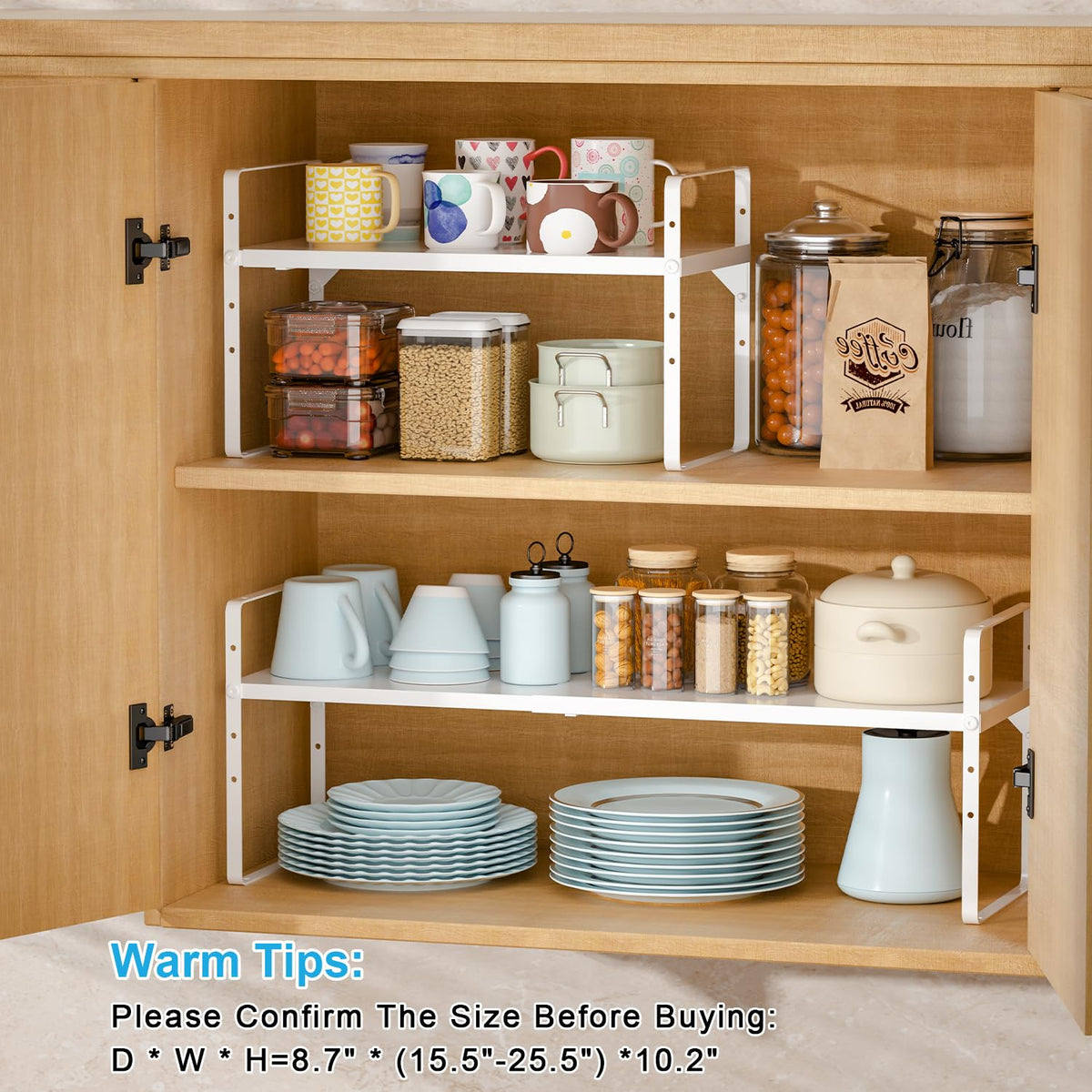 X-cosrack space-saving countertop storage keeping counters clear