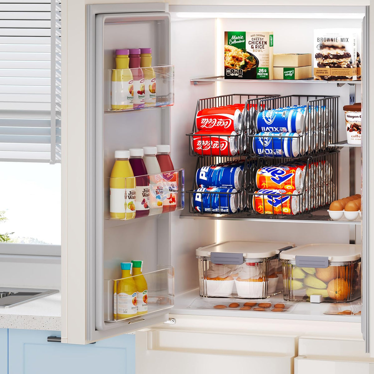 Space-saving benefits of the X-cosrack in a compact kitchen