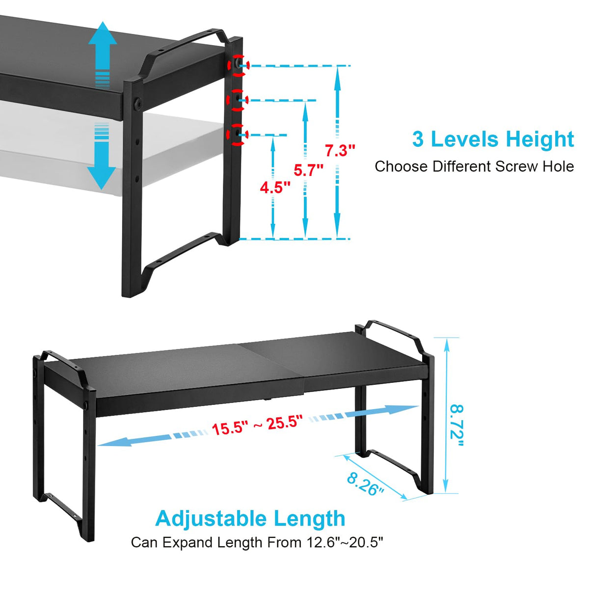 X-cosrack stackable cabinet design enables vertical organization of cups and mugs.