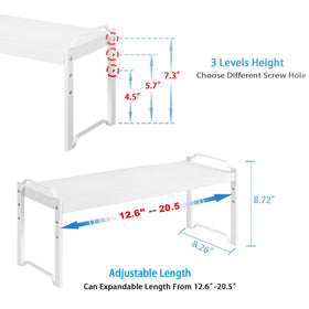 X-cosrack stackable design cabinet organizers maximize vertical pantry space.
