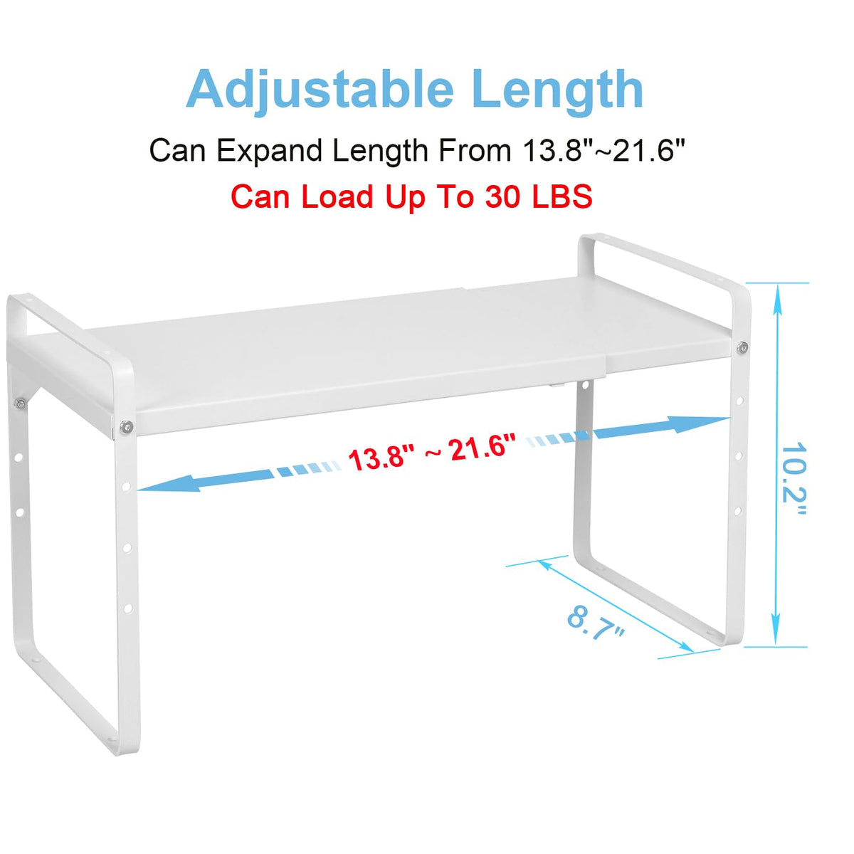 X-cosrack stackable shelves demonstrating efficient vertical storage