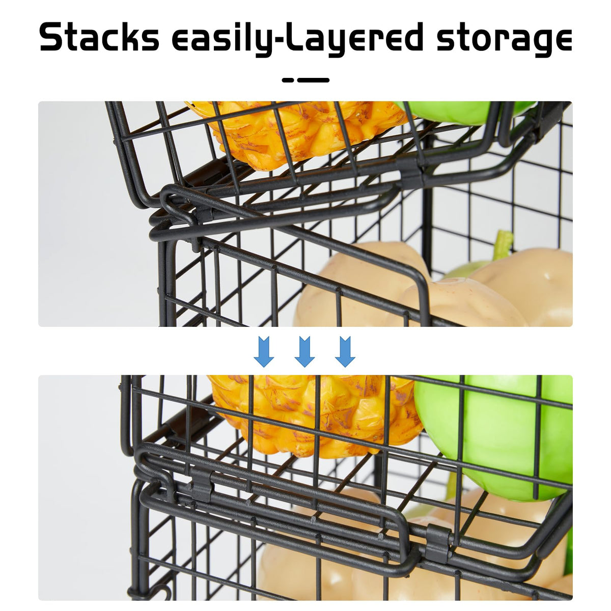 X-cosrack pantry multi-use basket doubles as magazine organizer