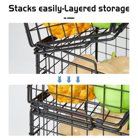 X-cosrack pantry multi-use basket doubles as magazine organizer