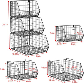 X-cosrack stacking design expands storage as needed