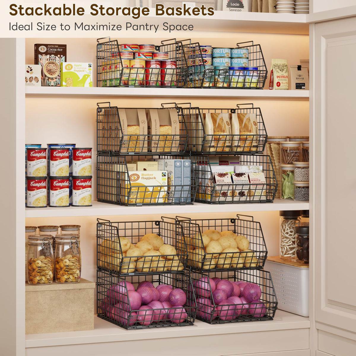 X-cosrack vegetable bin for neat kitchen organization
