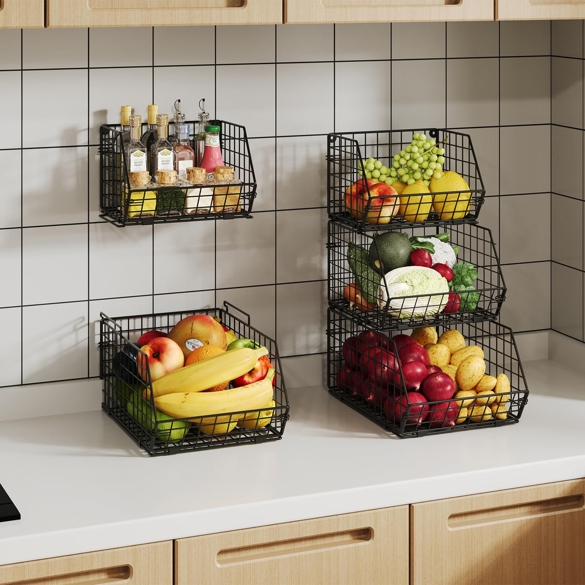 X-cosrack wall-mounted option saves counter space
