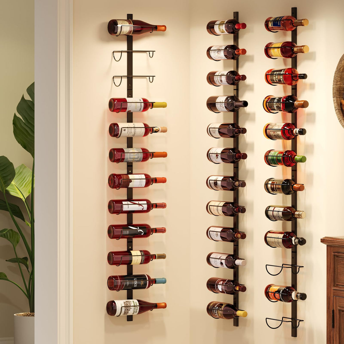 X-cosrack doubles as towel rack for practical kitchen organization.