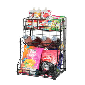 X-cosrack versatile pantry organizer suitable for spices, snacks, and toiletries.