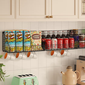 X-cosrack wide-open wire basket design provides clear visibility of contents.
